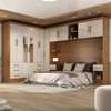 Guarda-Roupa Modulado Soberano 11 Portas 8 Gavetas com Espelho Cinamomo/Off White - Panorama Móveis
