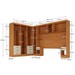 Guarda-Roupa Modulado Soberano 11 Portas 8 Gavetas com Espelho Cinamomo/Off White - Panorama Móveis