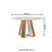 Mesa de Jantar 4 Lugares Tóquio com Vidro Castanho/Cinamomo/Suede Capuccino 17011 - Lj Móveis