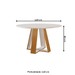Mesa de Jantar 4 Lugares Tóquio com Vidro Castanho/Cinamomo/Suede Creme 17011 - Lj Móveis
