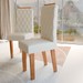 Mesa de Jantar 4 Lugares Belvedere com Vidro Mel/Off White/Veludo Pastel - Panorama Móveis
