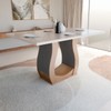 Mesa de Jantar 4 Lugares Belvedere Mel/Blonde/Cinza - Panorama Móveis