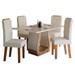 Mesa de Jantar 4 Lugares Belvedere Mel/Blonde/Nude - Panorama Móveis