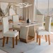 Mesa de Jantar 4 Lugares Belvedere Mel/Blonde/Nude - Panorama Móveis