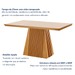 Mesa de Jantar 4 Lugares Austrália com Vidro Castanho/Cinamomo/Suede Creme - Lj Móveis