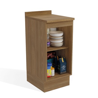 Balcão de Cozinha 40 Cm Isabel 1 Porta Nogueira/Verde - Kappesberg