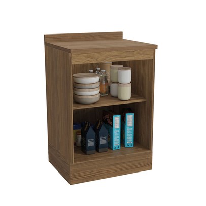 Balcão de Cozinha 60 Cm Isabel 1 Porta Nogueira/Verde - Kappesberg