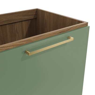 Balcão de Cozinha 60 Cm Isabel 1 Porta Nogueira/Verde - Kappesberg