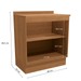 Balcão de Cozinha 80 Cm Mônica 2 Portas Canela - Kappesberg
