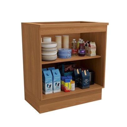 Balcão de Cozinha para Cooktop Mônica 2 Portas Canela - Kappesberg