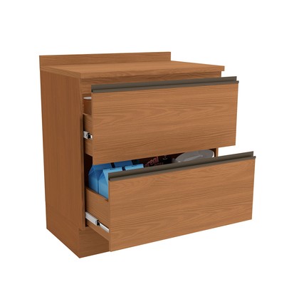 Balcão de Cozinha 80 Cm Mônica 2 Gavetas Canela - Kappesberg