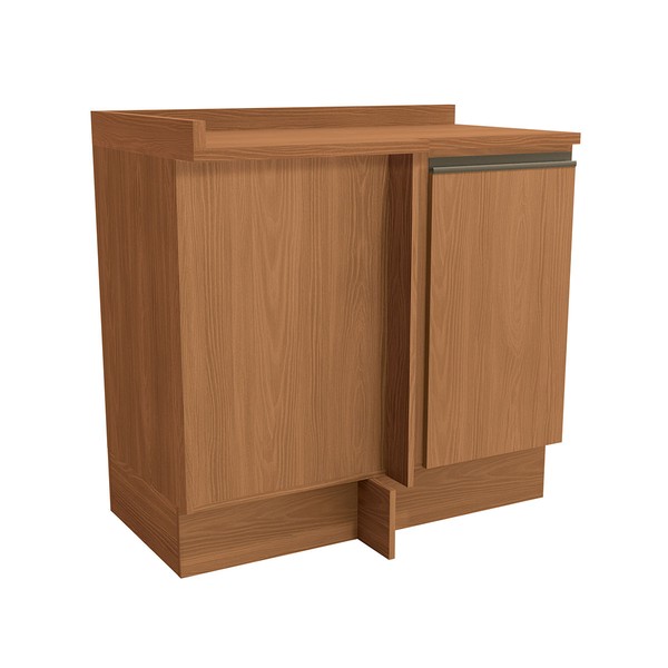 Balcão de Cozinha de Canto Mônica 1 Porta Canela - Kappesberg