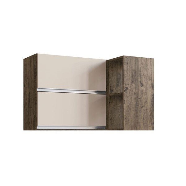 Armário Aéreo Cozinha Athena 2 Portas Itauba/Off - Irm Móveis