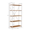 Estante para Livros Albi 4 Prateleiras Canela/Branco - Kappesberg
