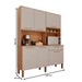 Armário de Cozinha Lirio 6 Portas 1 Gaveta Cinamomo/Off White - Pnr Móveis