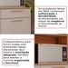 Armário de Cozinha Lirio 6 Portas 1 Gaveta Cinamomo/Off White - Pnr Móveis