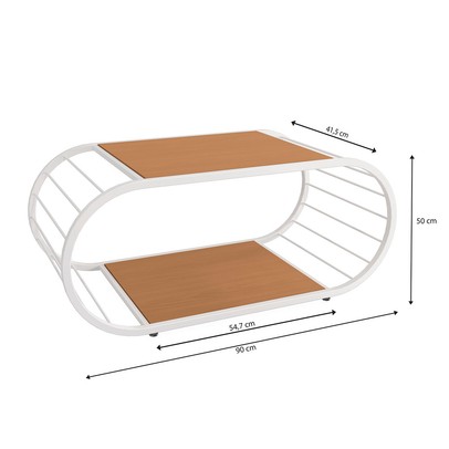 Mesa de Centro Zory Canela Brilho - Kappesberg