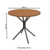 Mesa de Jantar 4 Lugares Annecy Preto Fosco - Kappesberg