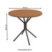 Mesa de Jantar 4 Lugares Annecy Preto Fosco - Kappesberg