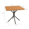 Mesa de Jantar 4 Lugares Amaryllis Canela/Preto - Kappesberg
