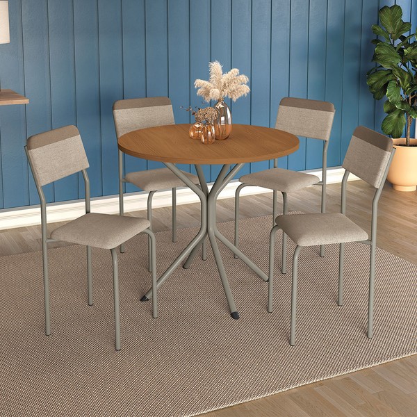 Mesa de Jantar 4 Lugares Jordana Nikel - Kappesberg