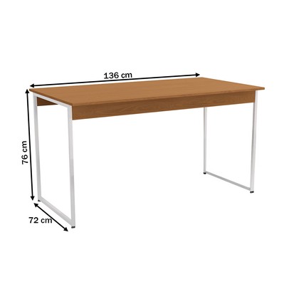 Mesa de Madeira com 2 Bancos Harley Canela/Branco Brilho - Kappesberg