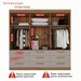 Guarda-Roupa Casal Monte Negro 6 Portas 9 Gavetas Cinamomo/Off White - Pnr Móveis