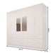 Guarda-Roupa Casal Monte Negro 6 Portas 9 Gavetas com Espelho Branco - Pnr Móveis