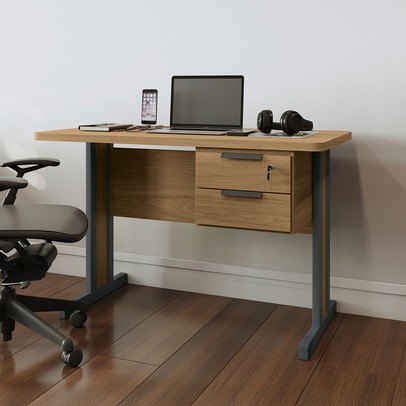 Mesa Escrivaninha Norton 2 Gavetas Itapua - Kappesberg