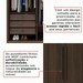 Guarda-Roupa Casal Siena 6 Portas 6 Gavetas 100% Mdf Savana - Pnr Móveis