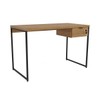 Mesa Escrivaninha Cális 1 Gaveta Freijó/Preto Fosco - Kappesberg