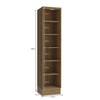 Paneleiro 50 Cm Isabel 2 Portas Nogueira/Fendi - Kappesberg