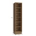 Paneleiro 50 Cm Isabel 2 Portas Nogueira/Fendi - Kappesberg