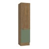 Paneleiro 50 Cm Isabel 2 Portas Nogueira/Verde - Kappesberg