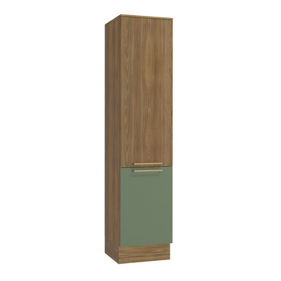 Paneleiro 50 Cm Isabel 2 Portas Nogueira/Verde - Kappesberg