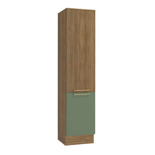 Paneleiro 50 Cm Isabel 2 Portas Nogueira/Verde - Kappesberg