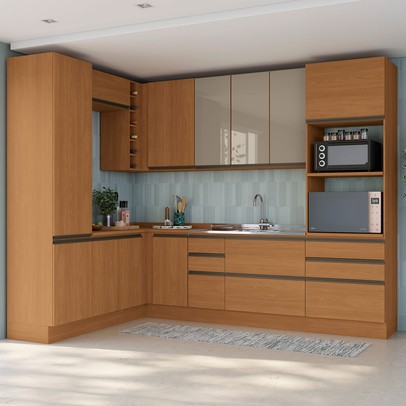 Paneleiro Mônica 2 Portas Canela - Kappesberg