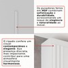 Guarda-Roupa Casal Modulado Andorra 10 Portas 4 Gavetas Ripado com Espelho Branco - Pnr Móveis