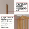 Guarda-Roupa Casal Modulado Andorra 10 Portas 4 Gavetas Ripado com Espelho Cinamomo/Off White - Pnr Móveis