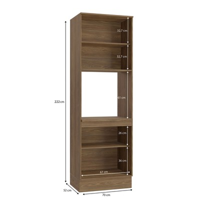 Torre Quente Isabel 4 Portas Nogueira/Verde - Kappesberg