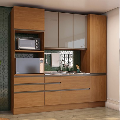 Torre Quente Mônica 1 Porta 3 Gavetas Canela - Kappesberg