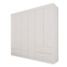 Guarda-Roupa Casal Kali 6 Portas 4 Gavetas Branco - Pnr Móveis