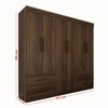 Guarda-Roupa Casal Kali 6 Portas 4 Gavetas Savana - Pnr Móveis