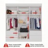 Guarda-Roupa Casal Kali 6 Portas 4 Gavetas com Espelho Branco - Pnr Móveis