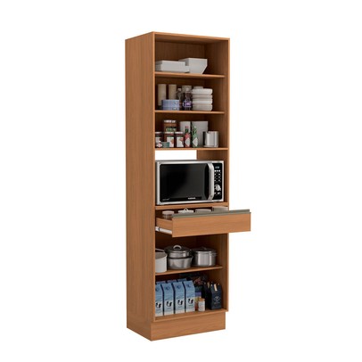 Torre Quente Mônica 4 Portas 1 Gaveta Canela/Verde - Kappesberg