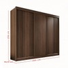 Guarda-Roupa Casal Dortmund 3 Portas 4 Gavetas Ripado 100% Mdf Savana - Pnr Móveis