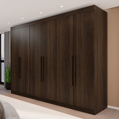 Guarda-Roupa Casal Eldorado Premium 6 Portas 6 Gavetas Savana - Pnr Móveis