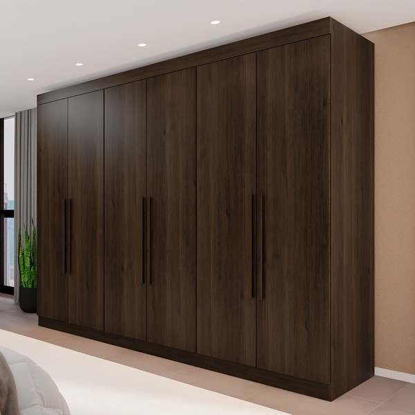 Guarda-Roupa Casal Eldorado Premium 6 Portas 6 Gavetas Savana - Pnr Móveis