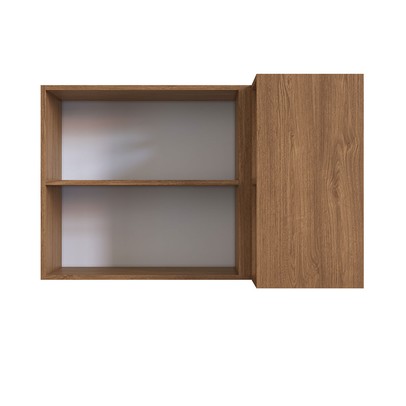 Armário Aéreo Cozinha Athena 2 Portas Freijo/Cinza- Irm Móveis