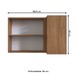 Armário Aéreo Cozinha Athena 2 Portas Freijo/Cinza- Irm Móveis